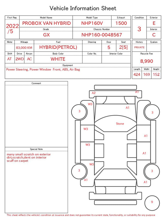 2022 TOYOTA PROBOX VAN HYBRID GX
