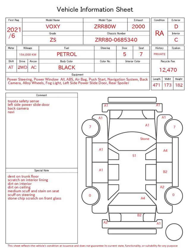 2021 TOYOTA VOXY ZS
