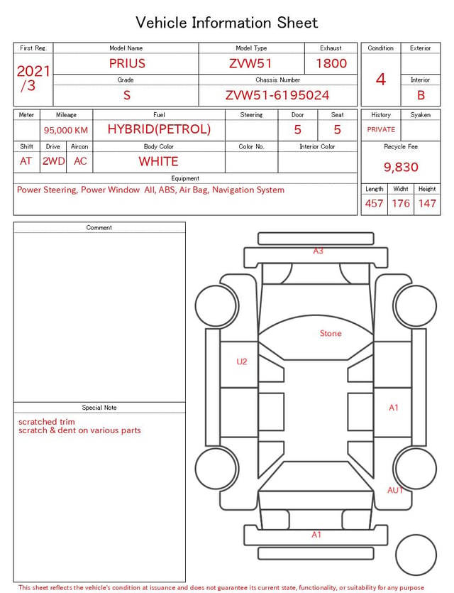 2021 TOYOTA PRIUS S