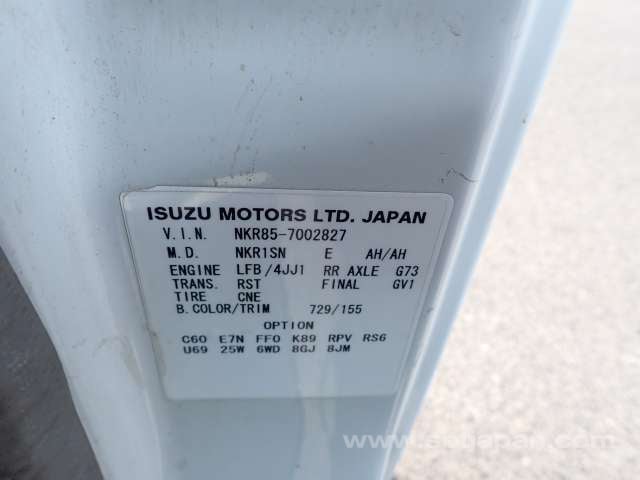 2007 ISUZU ELF TRUCK 2.95t FLAT BODY