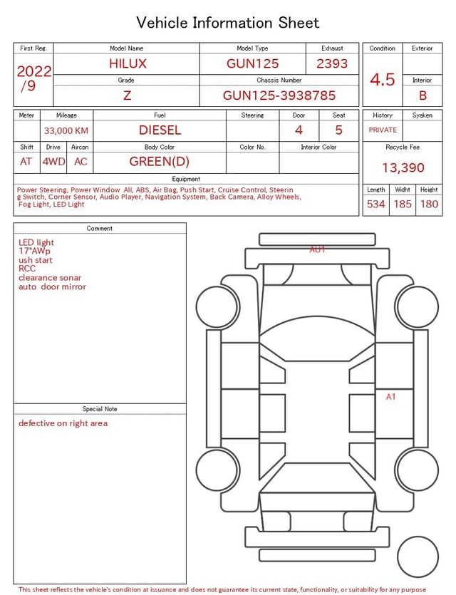 2022 TOYOTA HILUX Z