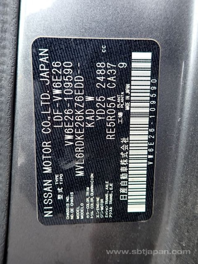 2019 NISSAN NV350CARAVAN DX