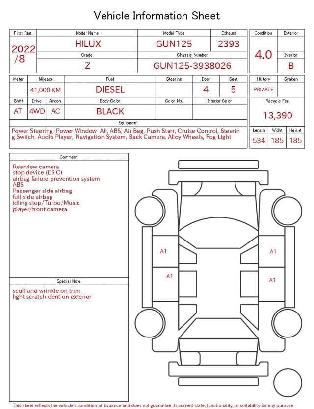 2022 TOYOTA HILUX Z