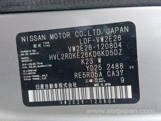 2020 NISSAN NV350CARAVAN