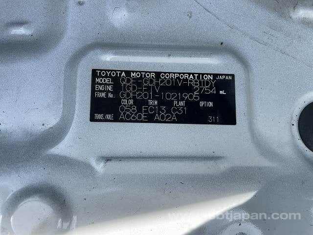 2019 TOYOTA REGIUSACE VAN FREEZER VAN -7℃～